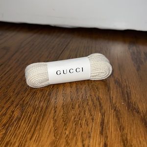Gucci tan shoelaces